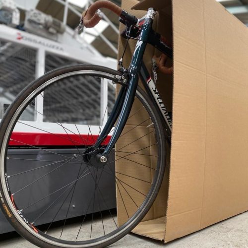 cardboard bike box